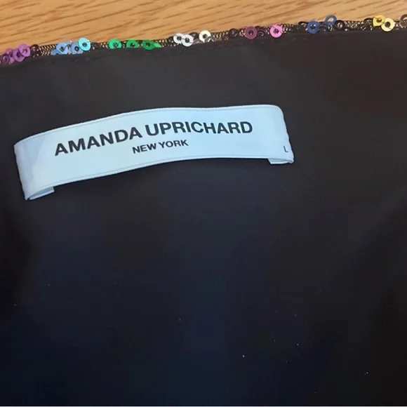 Amanda Uprichard Mako Sequin Halter | Sparkly Chevron Top โ Brand New - โฆ - Picture 7 of 8